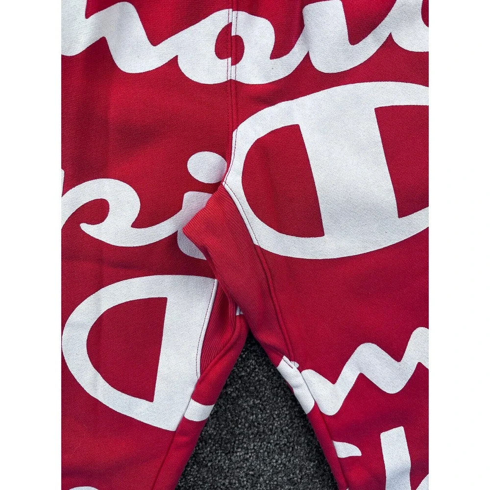 Champion Sweatpants Womens M Reverse Weave Stretch Waist Rib Cuffs Red‎ NWT - Picture 5 of 13